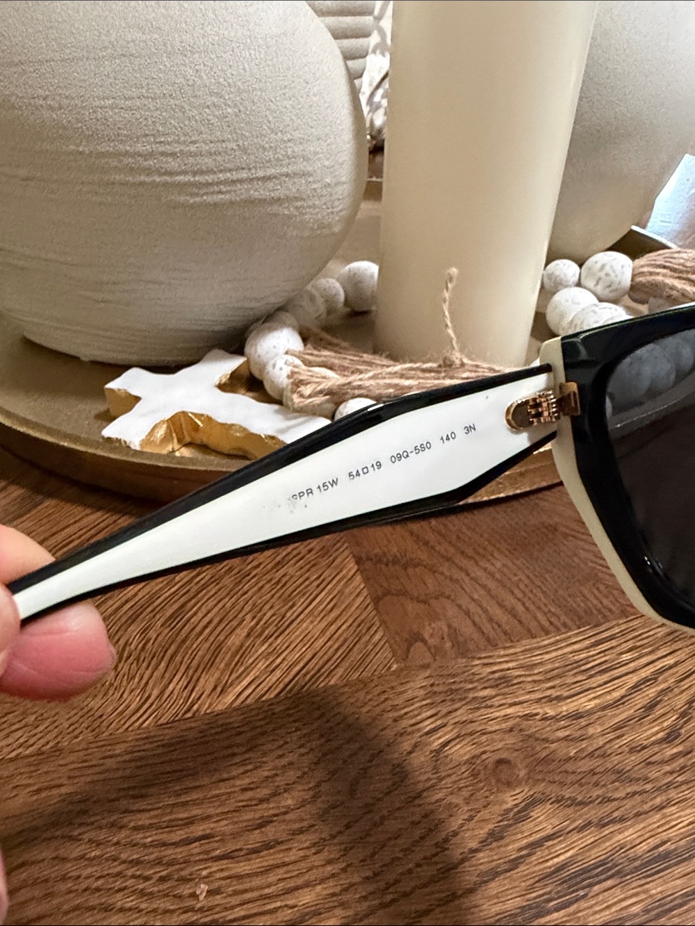 Prada Black and White Cat-Eye Sunglasses - Picture 5 of 10